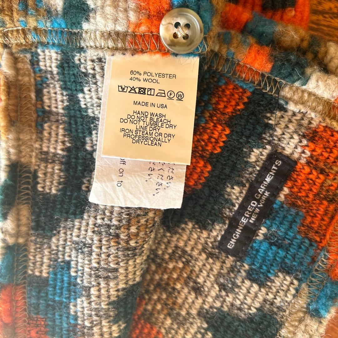 ガーメンツ　ストール Button Shawl - Crochet Knit -