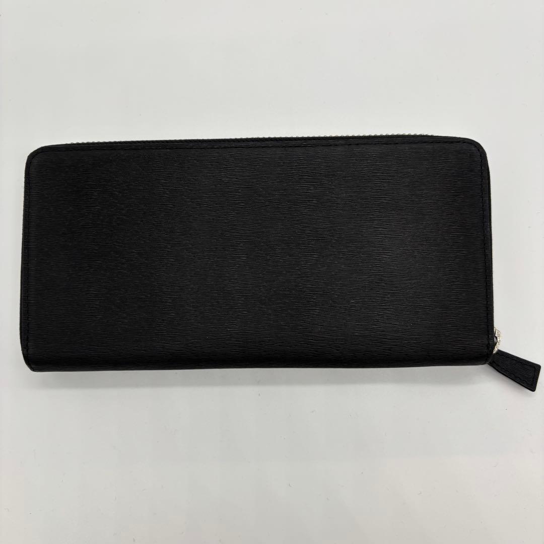 【極美品】ポーター カレント 長財布 ラウンドジップ レザー 本革 ロゴ 黒