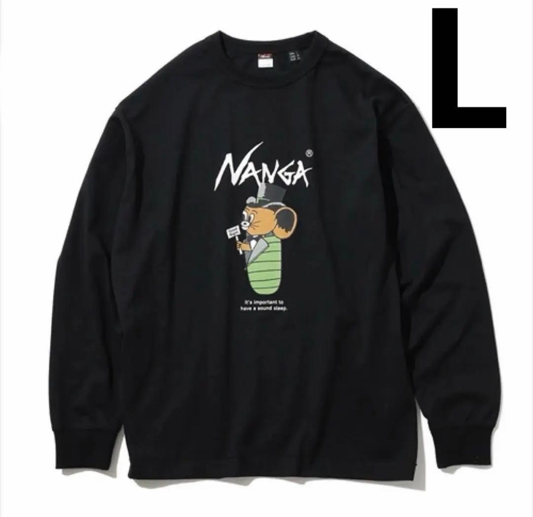 【新品未使用】GO OUT限定 ジェリーウカイ×ナンガ　ロンT 黒　サイズL