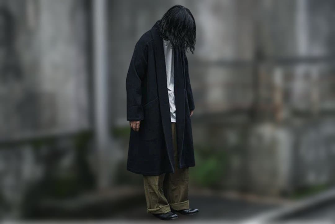 MITTAN ミッタン 半纏コートロング サイズ3 ウールカシミヤ