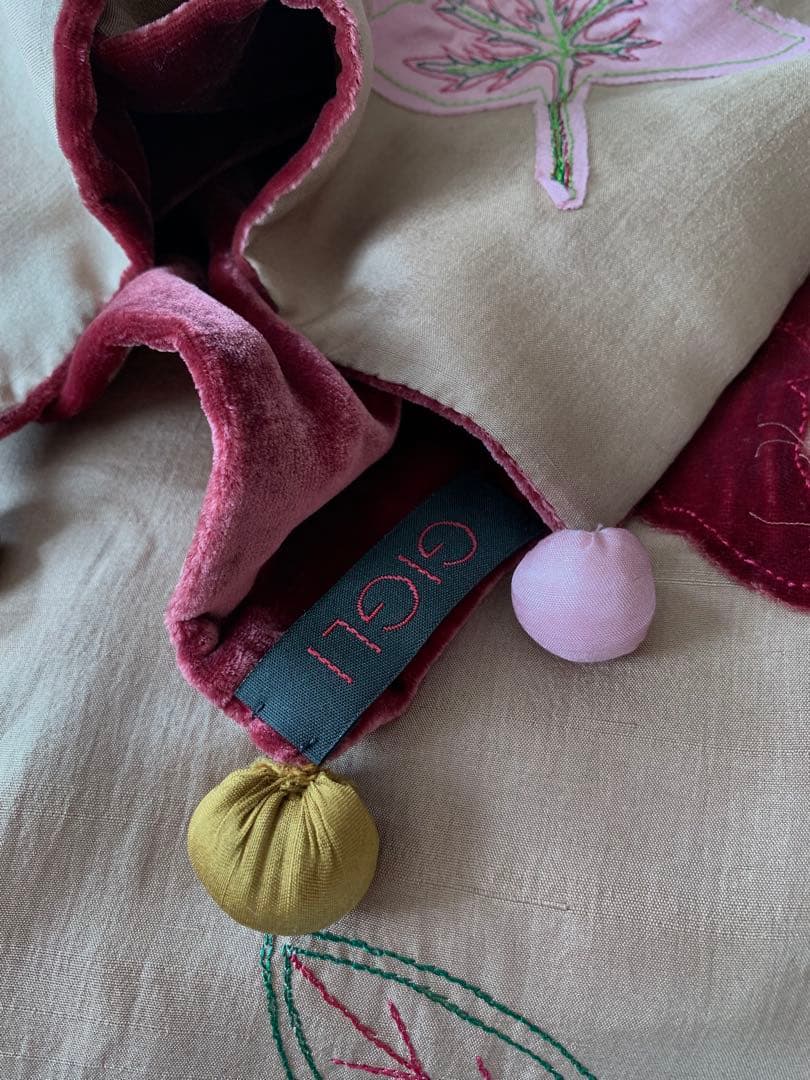 ロメオ ジリ GIRI シルク×ベロア ショール