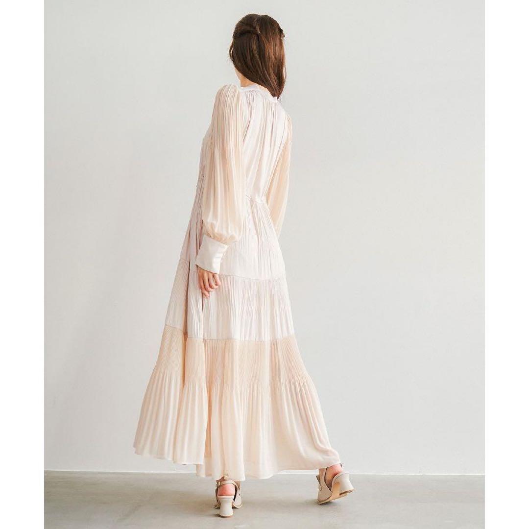 ココディール プリーツティアードワンピース