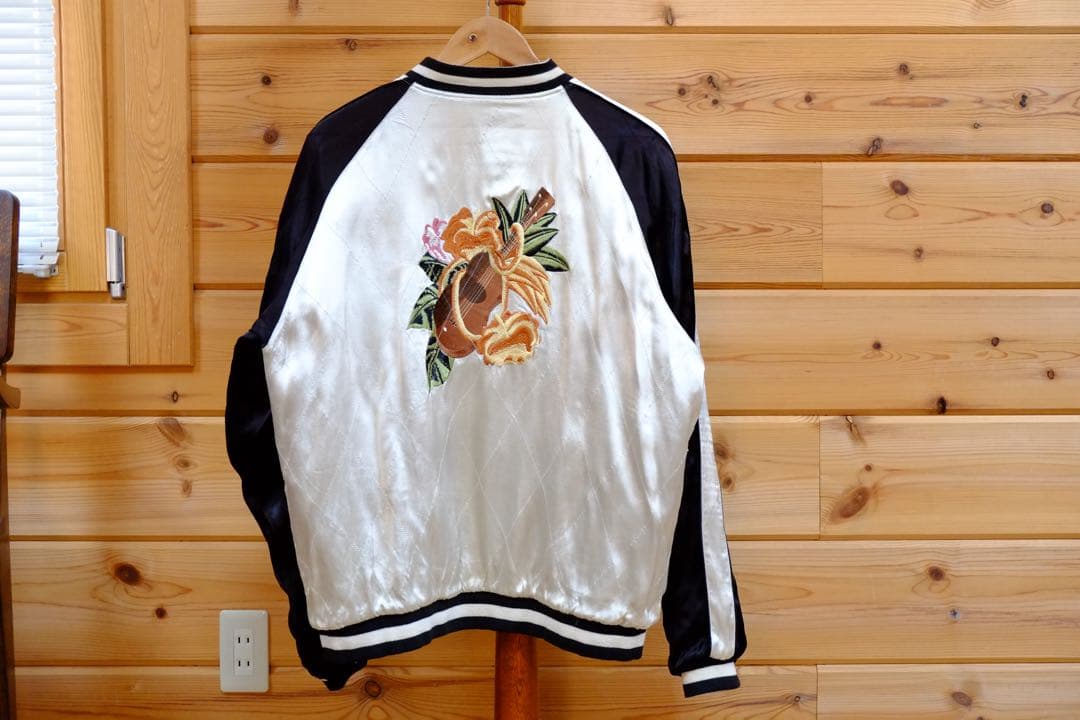 値下げ BGCO 別珍 スカジャン スーベニア Hawaii ハワイ 濃紫 L