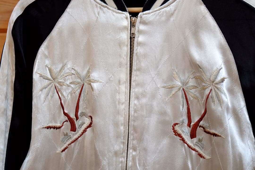 値下げ BGCO 別珍 スカジャン スーベニア Hawaii ハワイ 濃紫 L