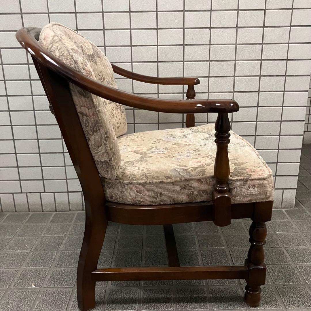 karimokuカリモク コロニアル花柄　アームチェア　シングルソファ 肘掛椅子
