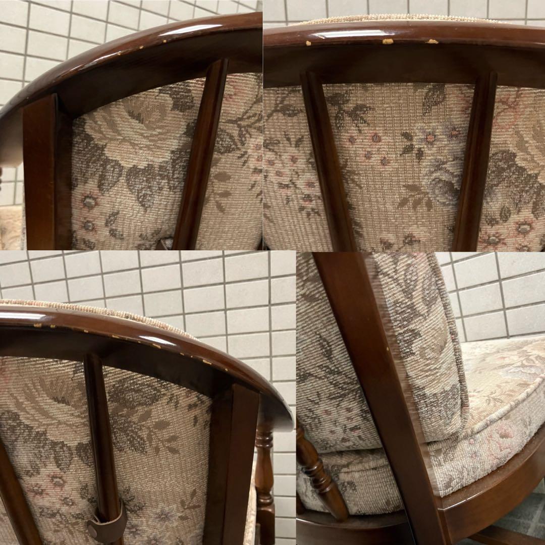 karimokuカリモク コロニアル花柄　アームチェア　シングルソファ 肘掛椅子