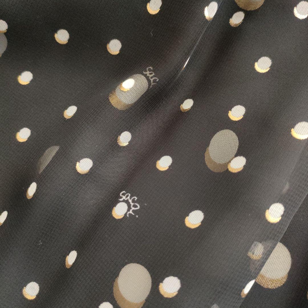 sacai サカイ　ポルカドット　オールインワン