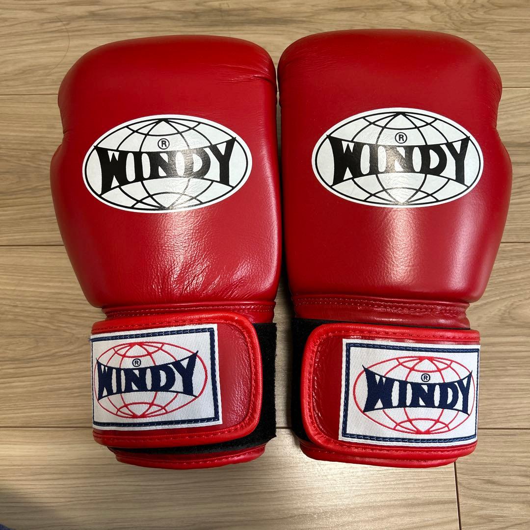 WINDSY ボクシンググローブ 14oz 赤