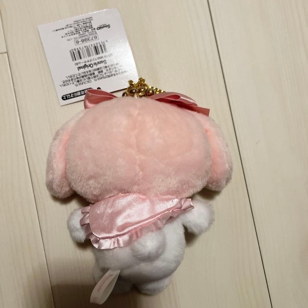 【タグ付き、未使用】マイメロディ ぬいぐるみキーホルダー　きらめきビジュー