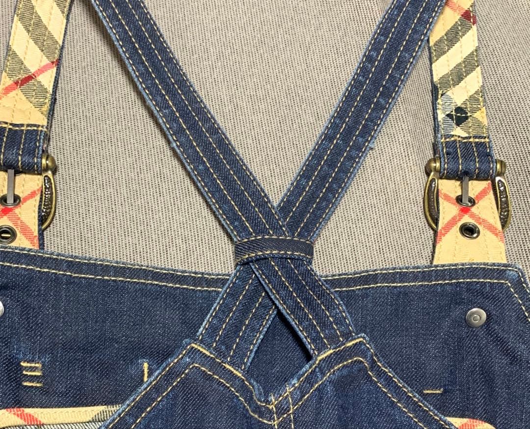 BURBERRY BLUE LABEL デニムジャンパースカート 三陽商会 38