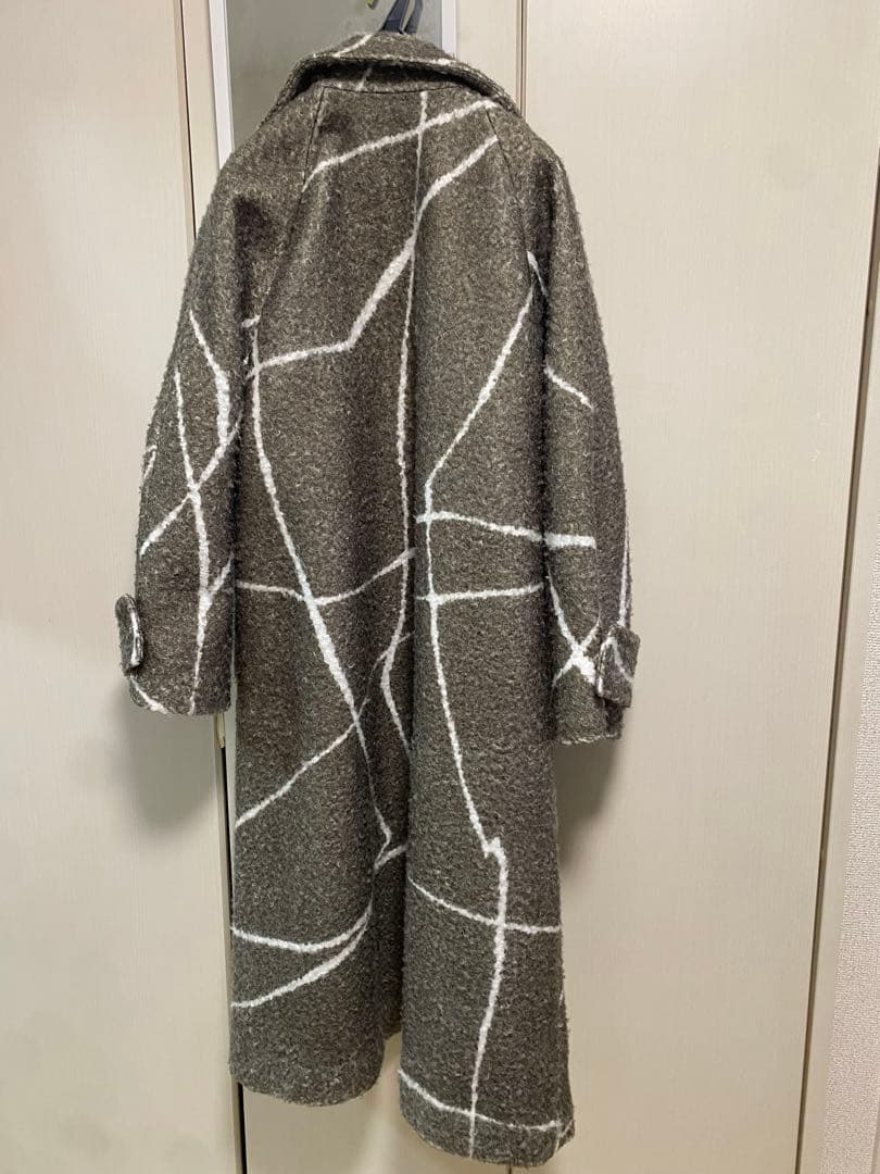 ジャケット・アウター Ameri LITTLE FLARE LINE ART LONG COAT