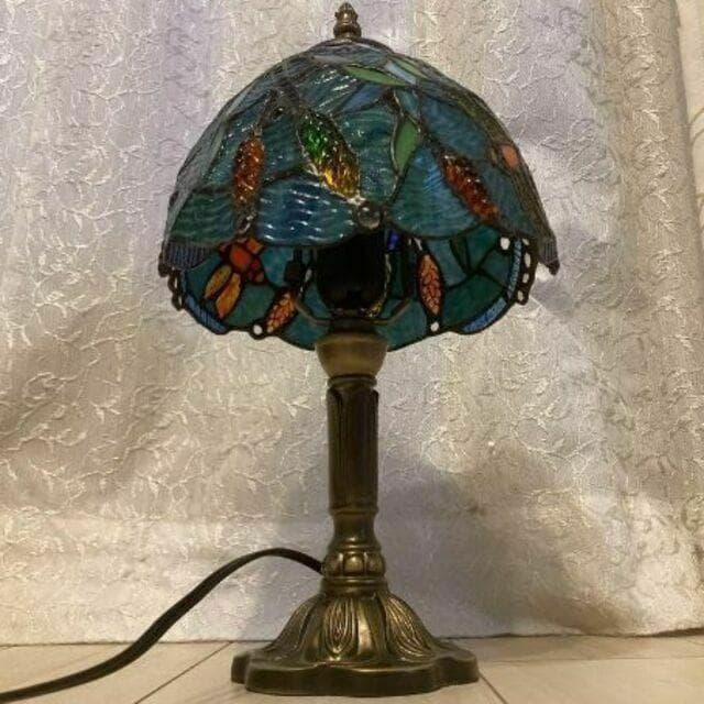 ステンドグラス　ティファニーランプ⭐︎グリーン⭐︎とんぼ