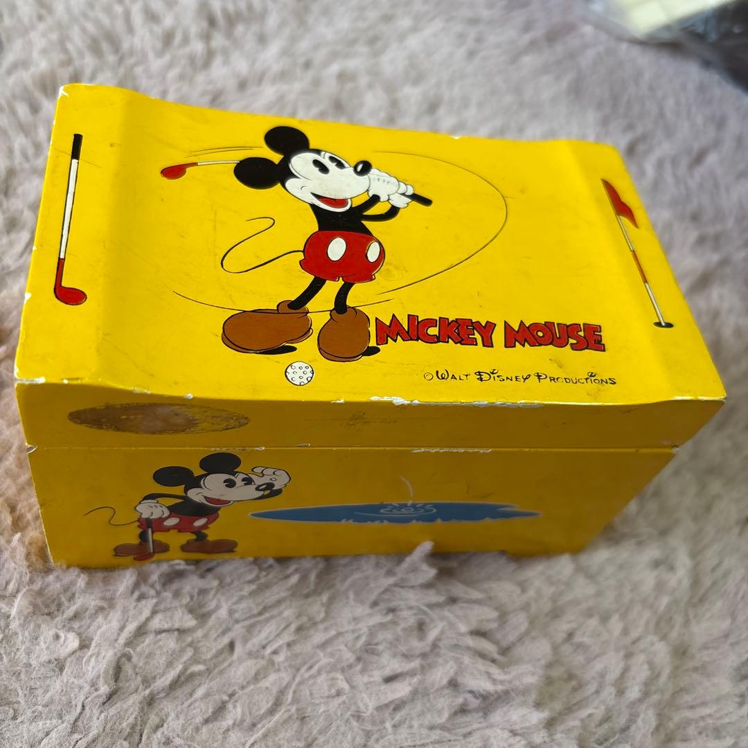 アンティークミッキーマウスオルゴールアクセサリー箱