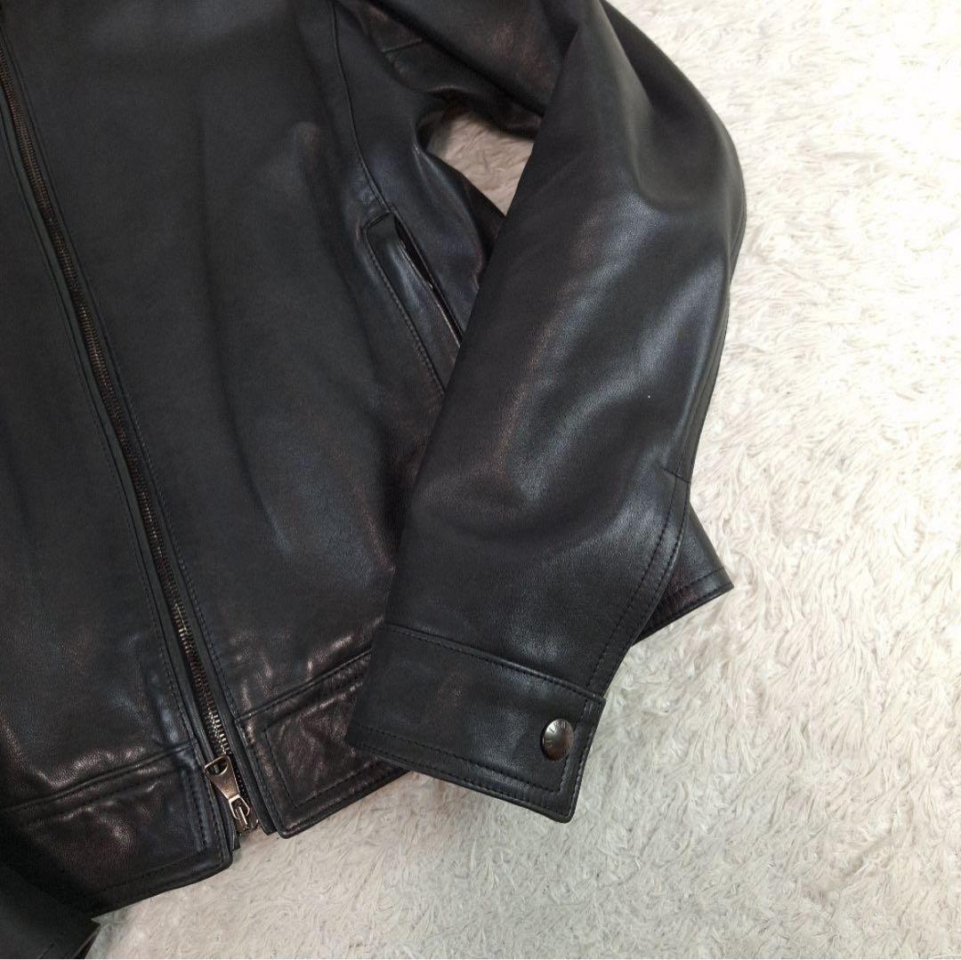 EMMETI　ラムレザー　シングルライダース　JURI　ブラック　46 M