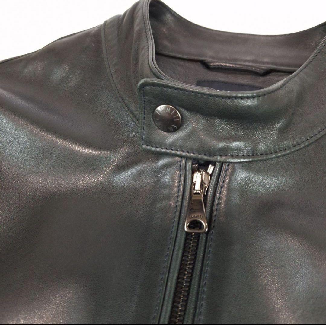 EMMETI　ラムレザー　シングルライダース　JURI　ブラック　46 M