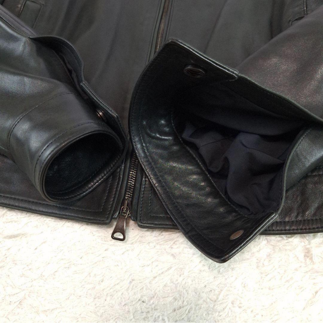 EMMETI　ラムレザー　シングルライダース　JURI　ブラック　46 M