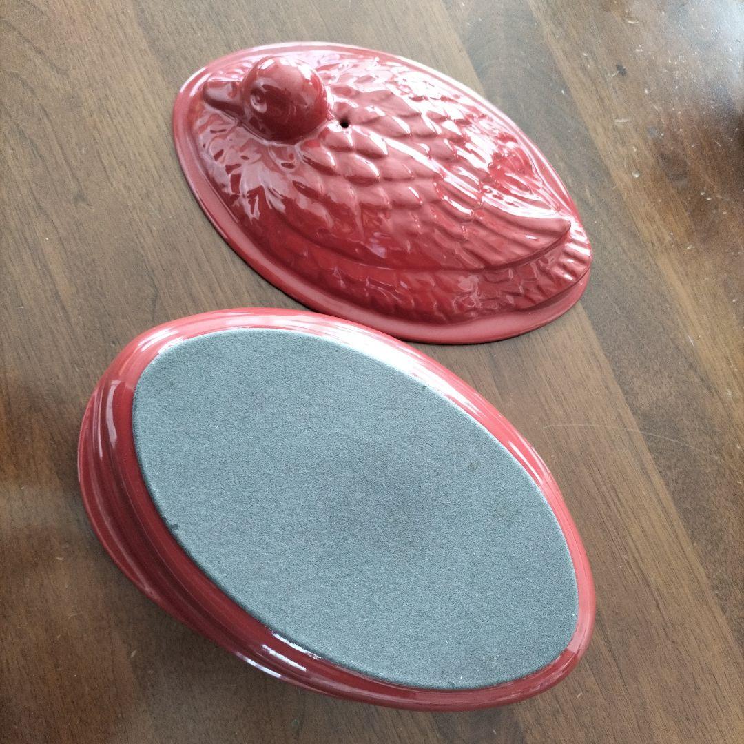 Chasseur　シャスール　赤いアヒル型鋳鉄テリーヌ型鍋