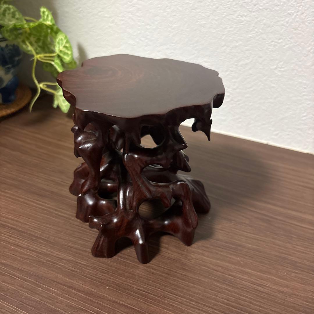 天然木　盆栽台　小品盆栽用 根卓　盆栽　花台　香炉台　台 インテリア小物　置物