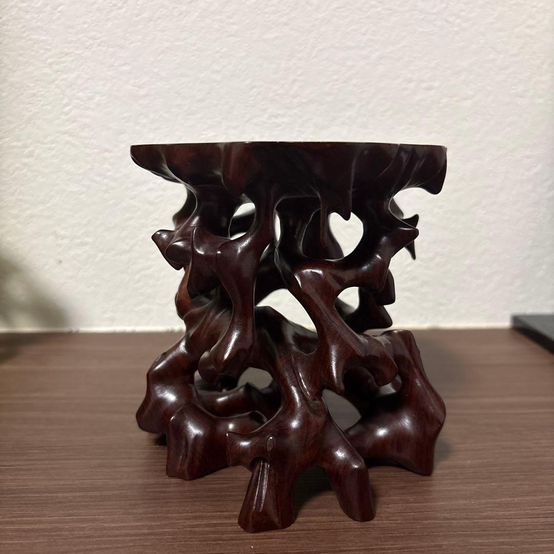 天然木　盆栽台　小品盆栽用 根卓　盆栽　花台　香炉台　台 インテリア小物　置物