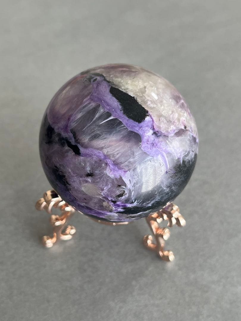 チャロアイトシリカ　スフィア　5.1cm