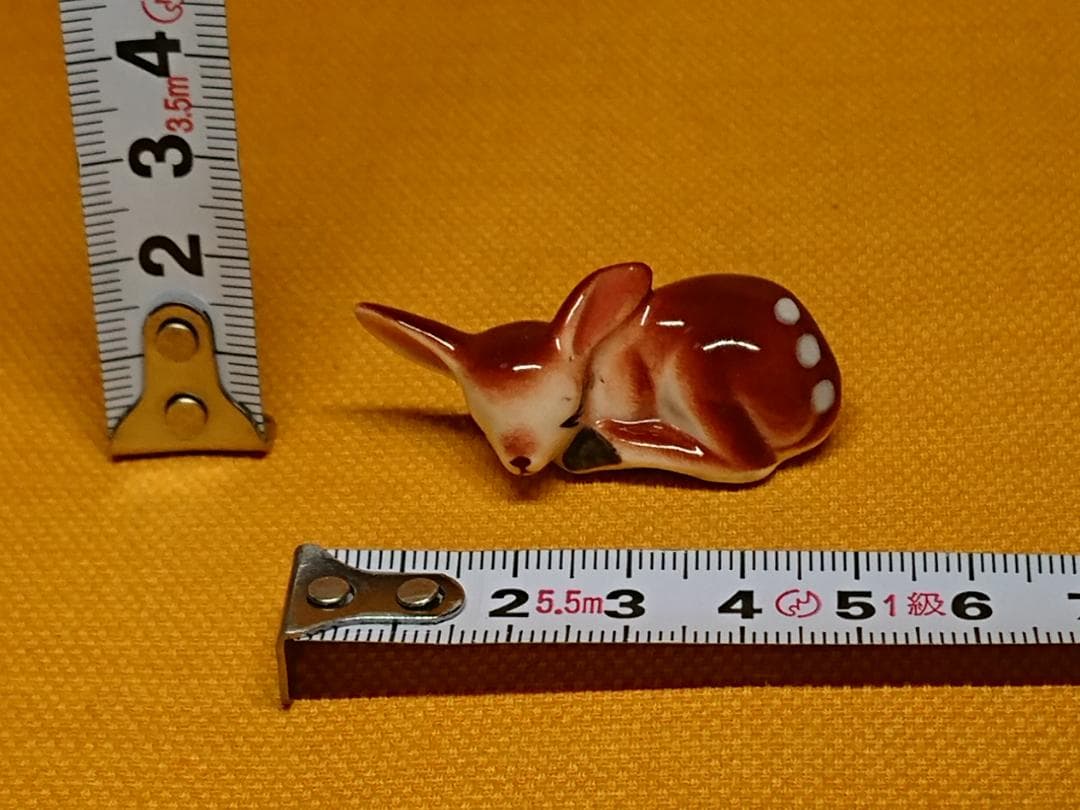 シカ　鹿　子鹿　陶器　オブジェ　置物　インテリア　工芸品　美術品　A2784