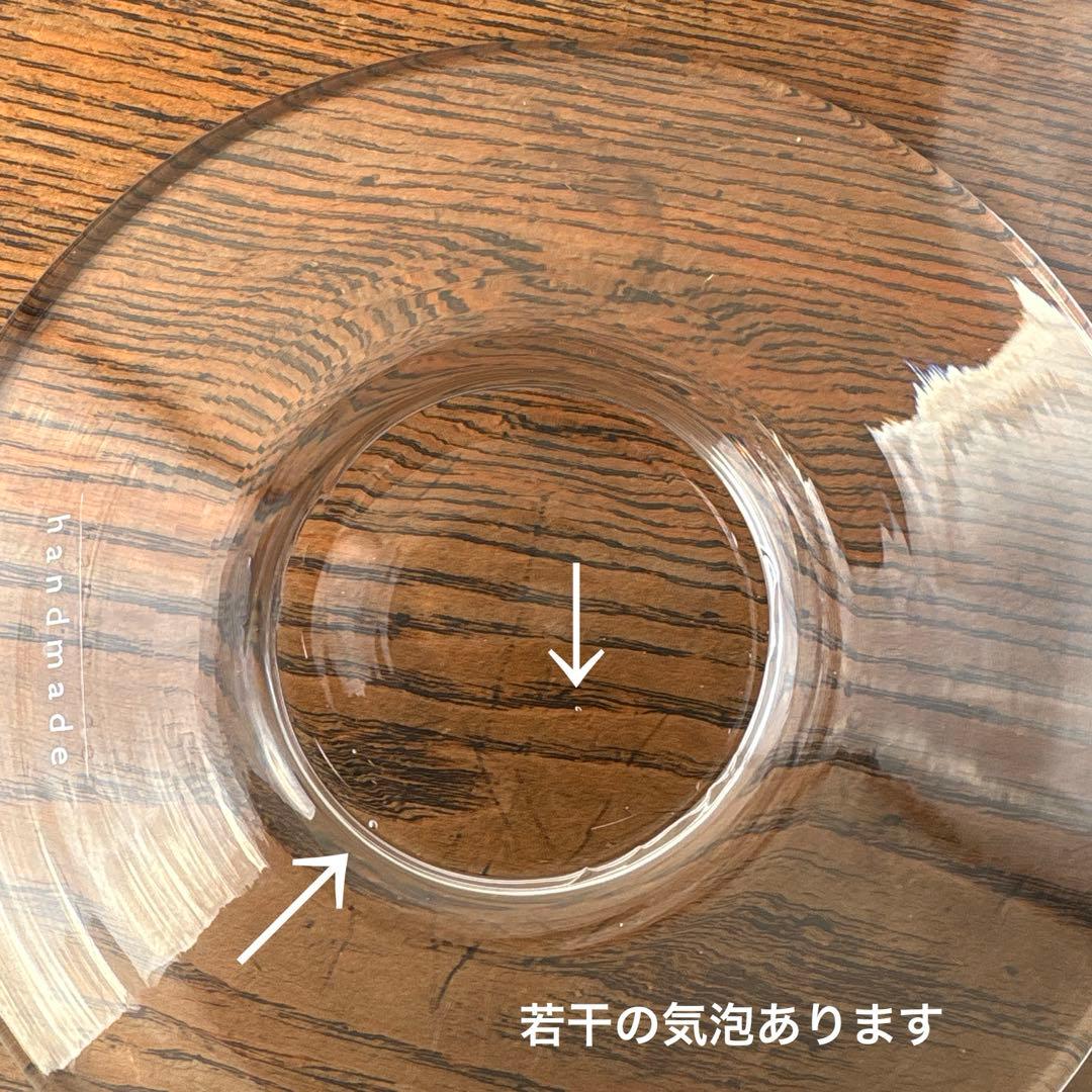 LSA ポーランド ハンドメイド ガラス 脚つきコンポート 大型 花器