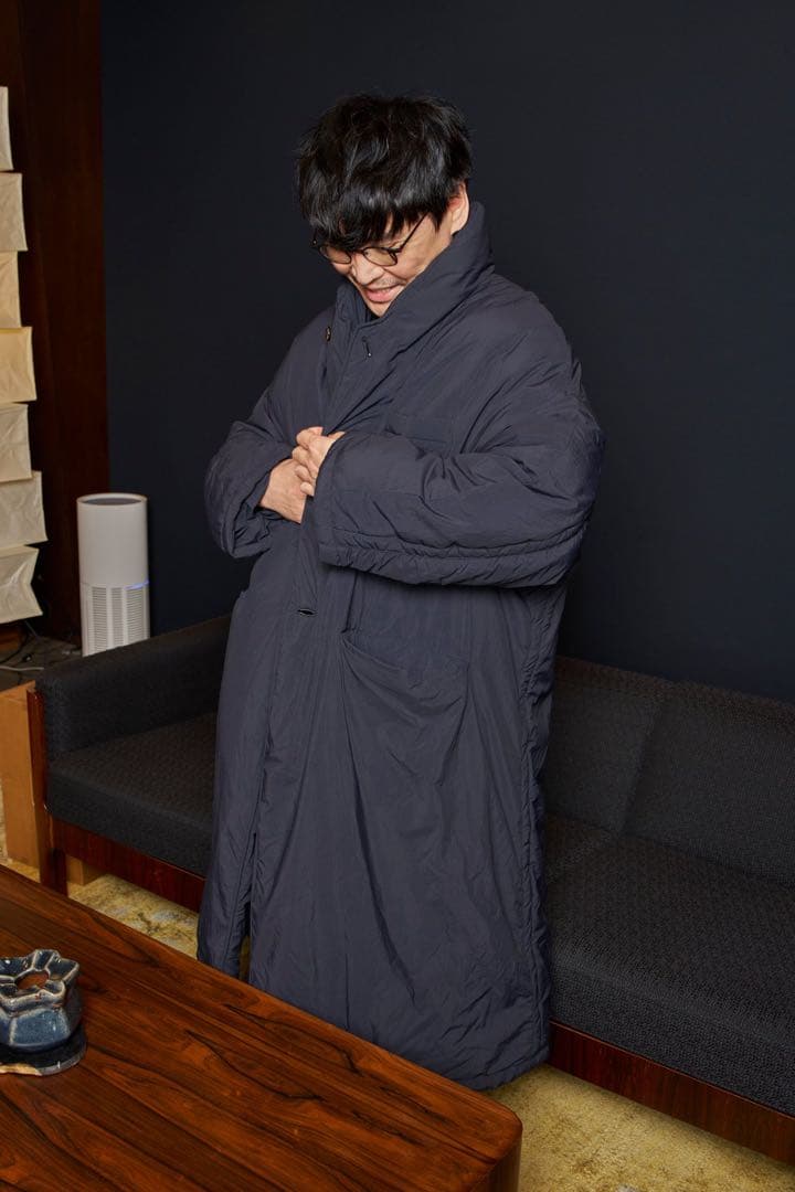 Maison Margiela マルジェラ ナイロン パデッド ロング コート