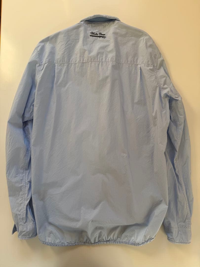 レ*ニ様 UNDERCOVER　縮絨加工　レギュラー シャツ ブルー