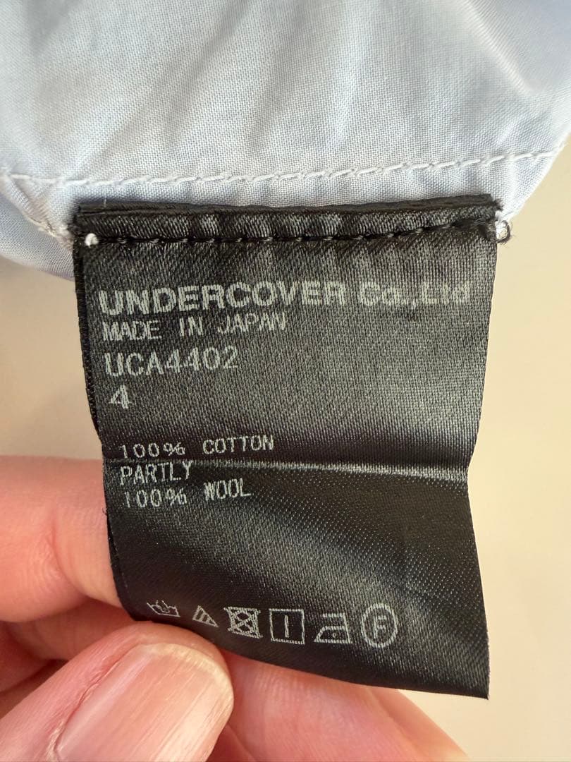 レ*ニ様 UNDERCOVER　縮絨加工　レギュラー シャツ ブルー