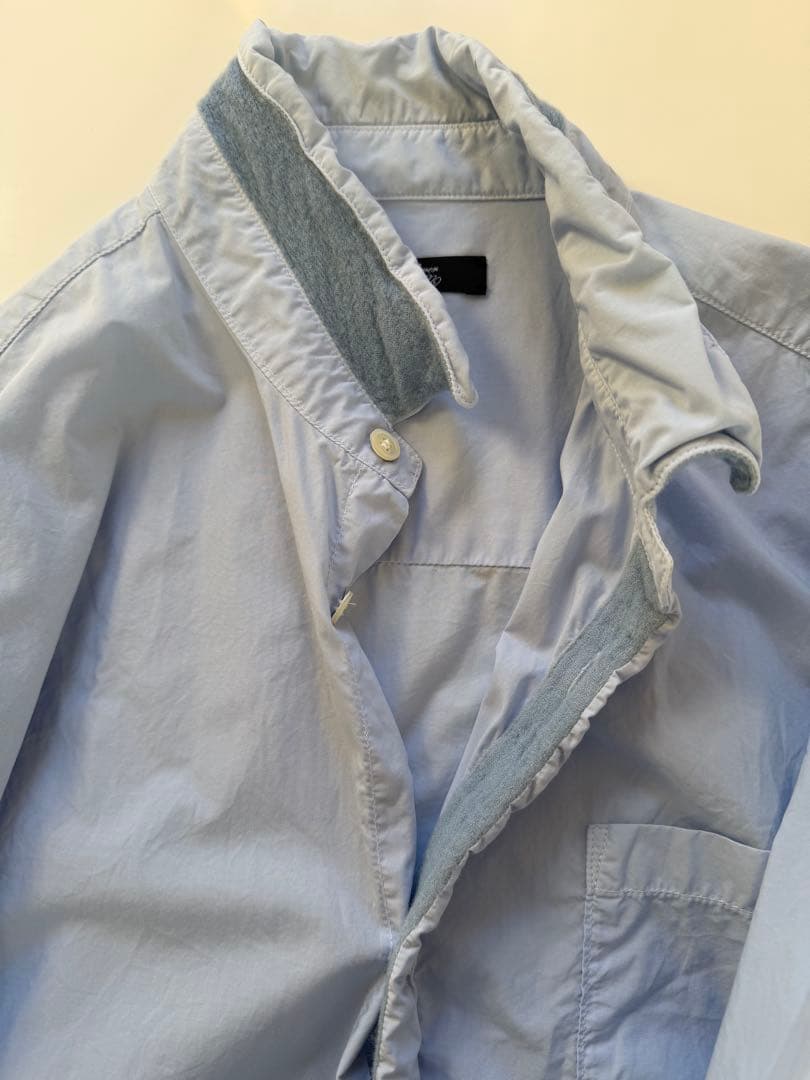 レ*ニ様 UNDERCOVER　縮絨加工　レギュラー シャツ ブルー