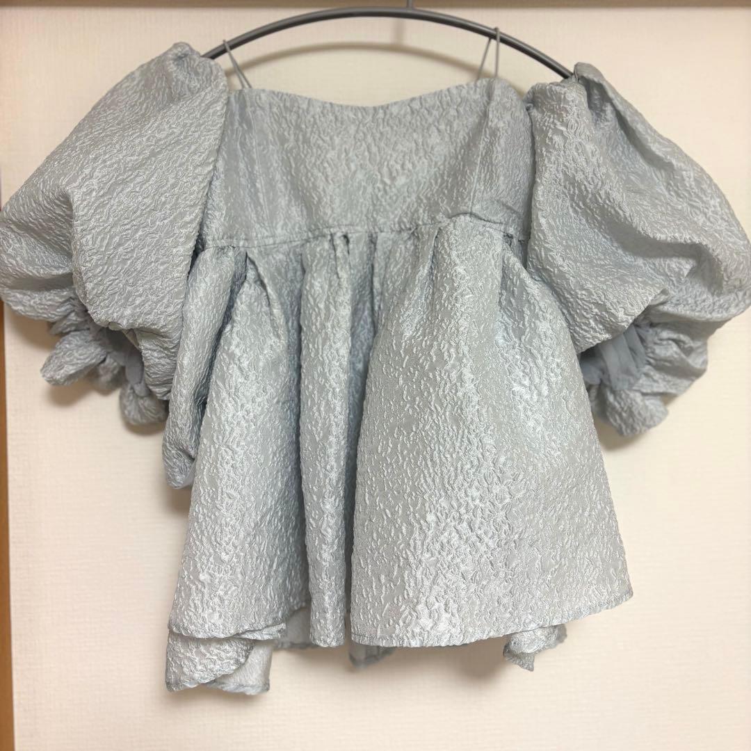 美品 LILY BROWN 3wayジャガードペプラムビスチェ