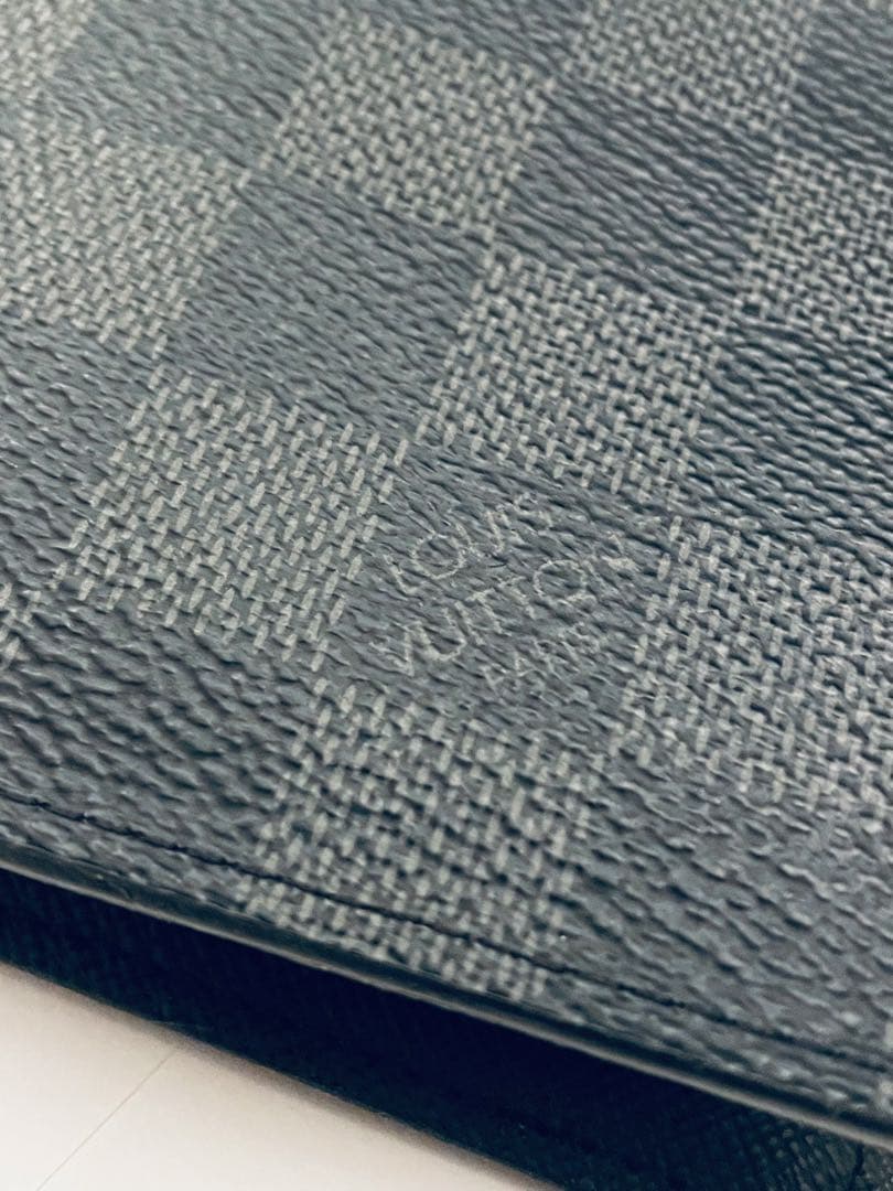 LOUIS VUITTON ダミエ ブラック 二つ折り財布 小銭入れ付き