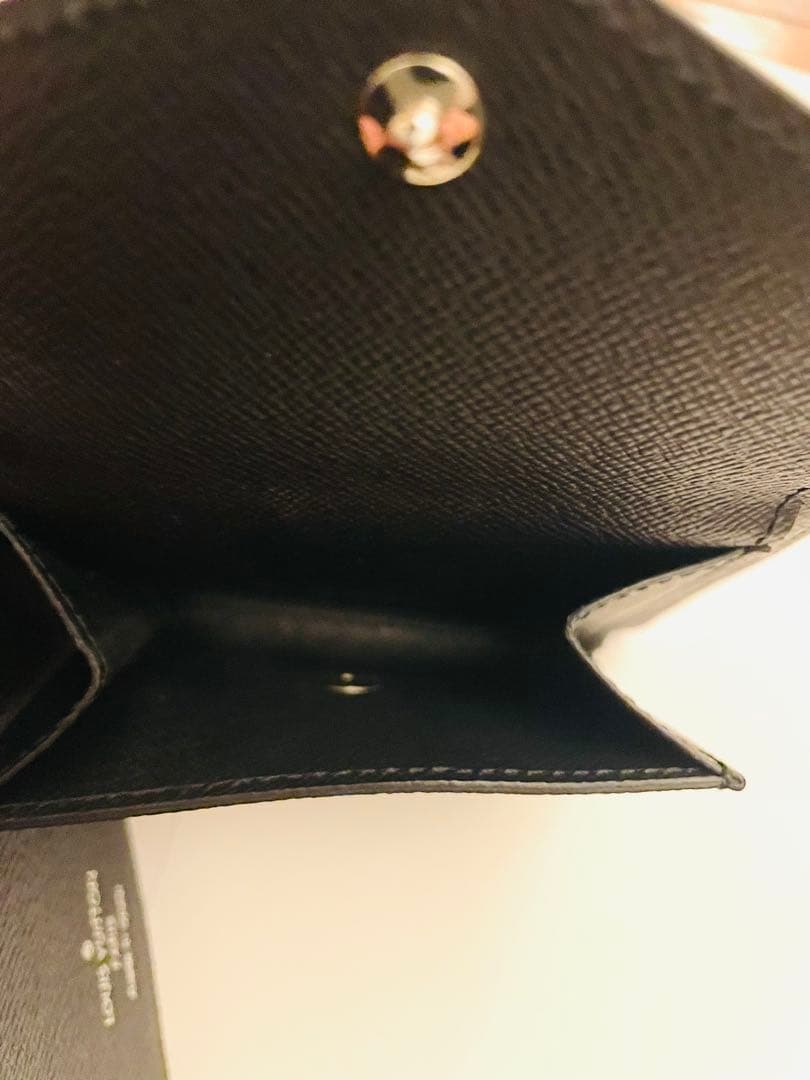 LOUIS VUITTON ダミエ ブラック 二つ折り財布 小銭入れ付き