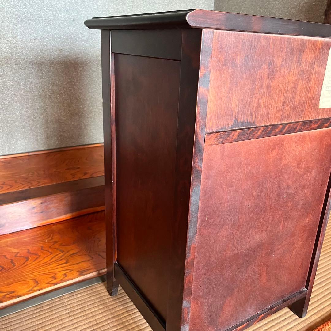 1/18まで！ 高級　神居民芸　サイドキャビネット　キャビネット　カバ材