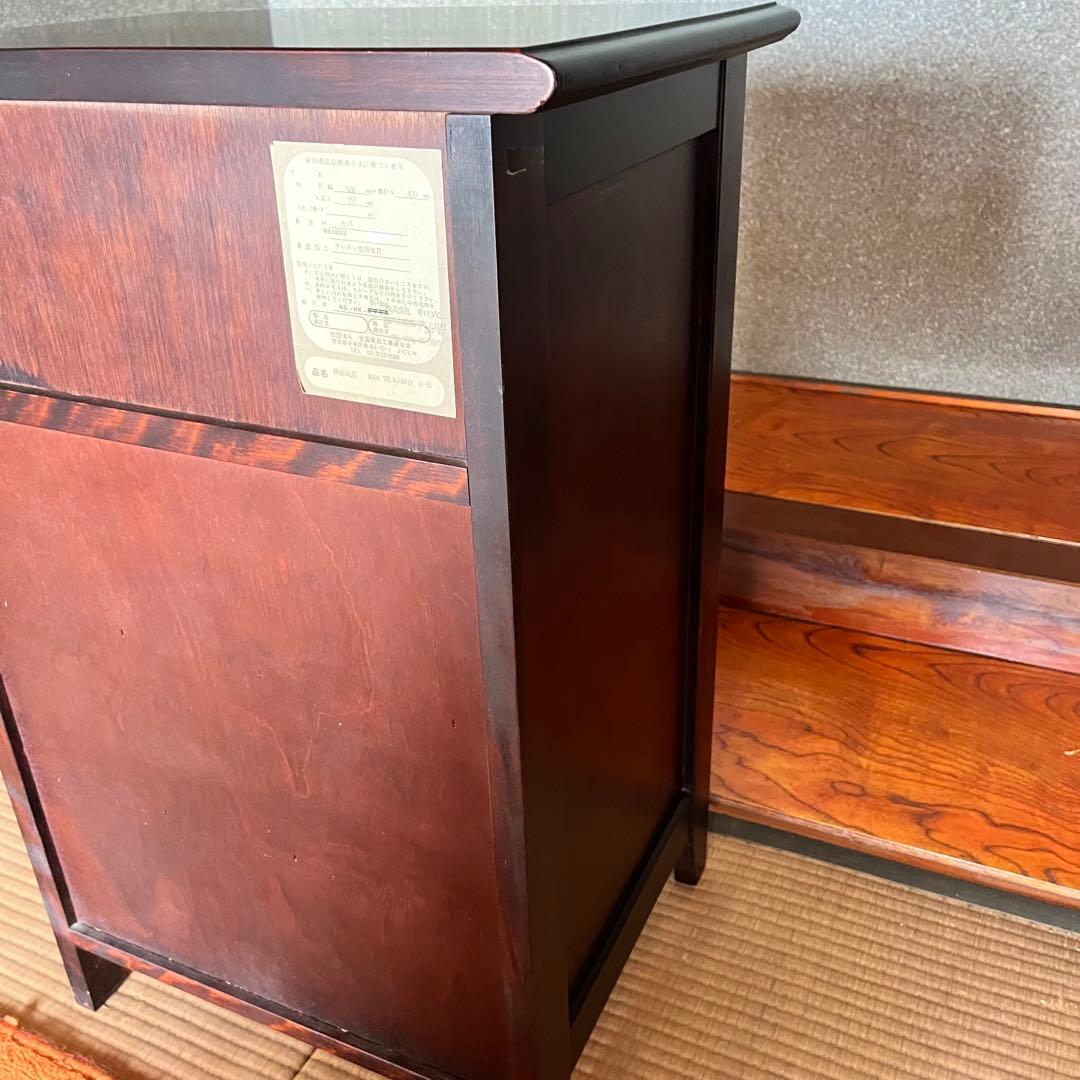 1/18まで！ 高級　神居民芸　サイドキャビネット　キャビネット　カバ材
