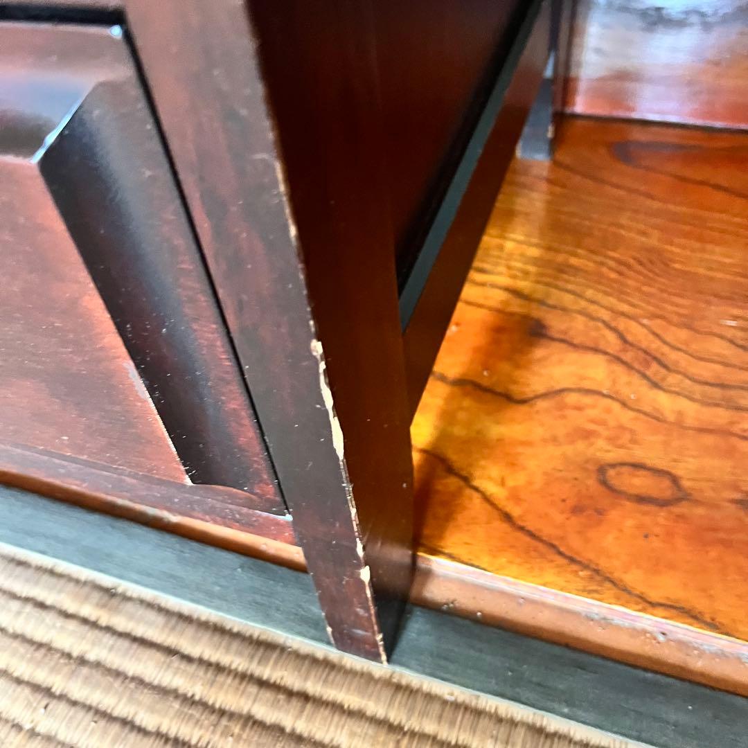 1/18まで！ 高級　神居民芸　サイドキャビネット　キャビネット　カバ材