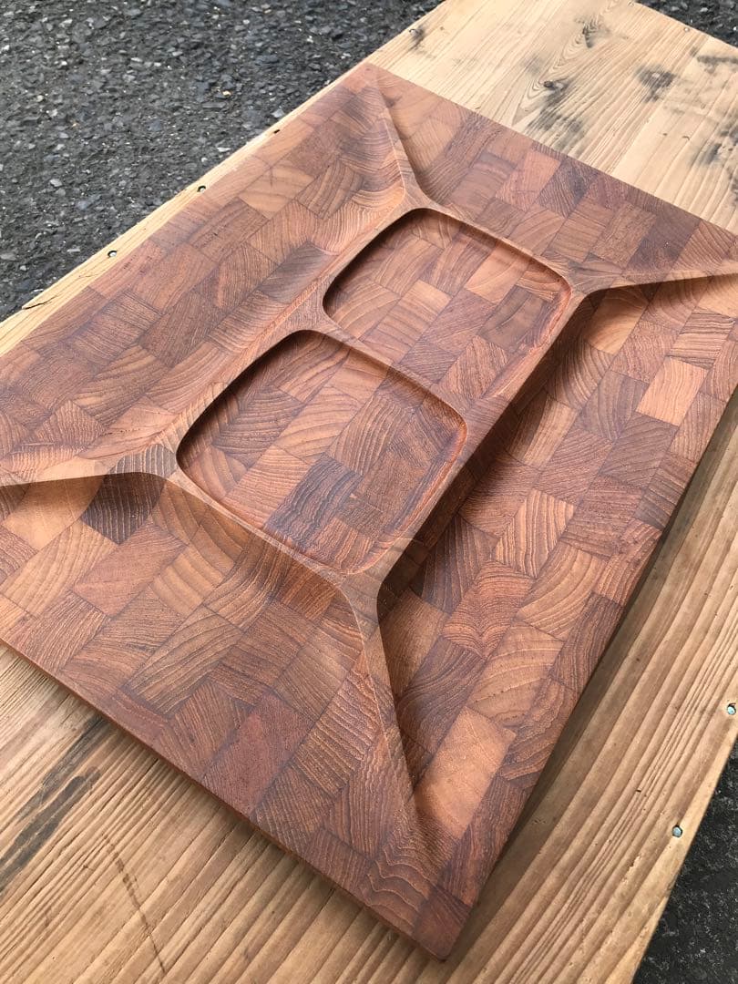 Digsmed デンマーク 北欧　トレイ プレート トレー お盆　寄木