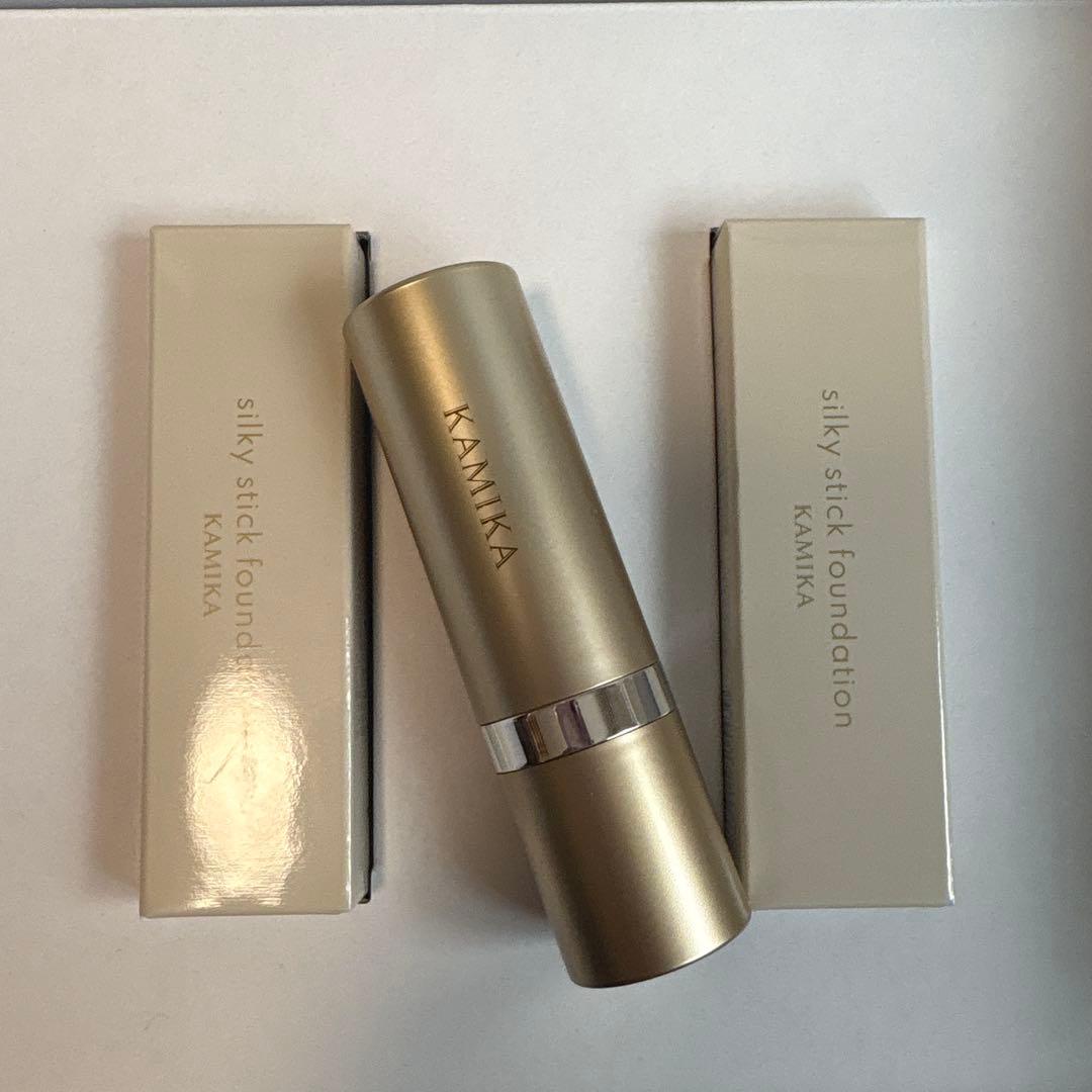 KAMIKA スティックファンデーション ベージュ 新品2本＋おまけ