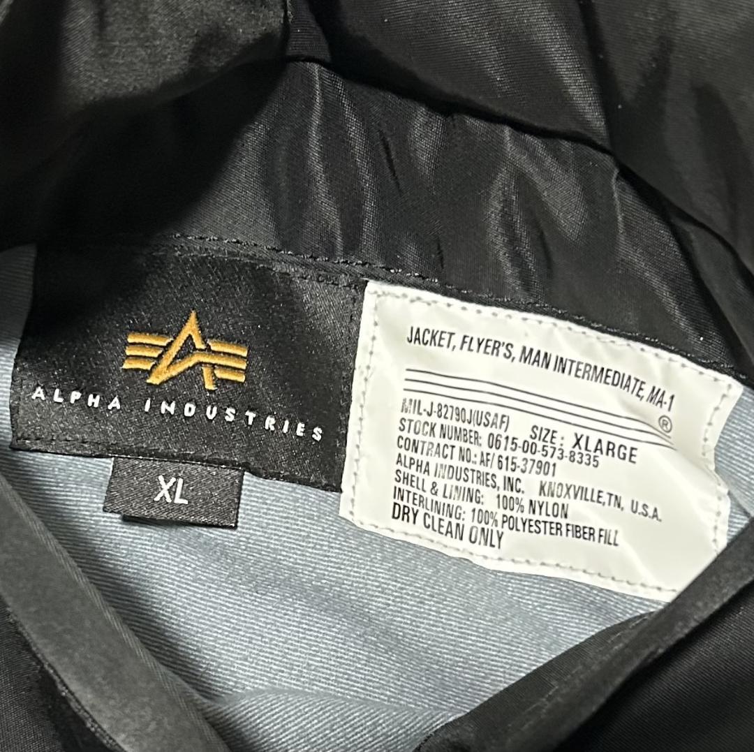 【D.A.I】ALPHA アルファ MA-1 フライトジャケット XL