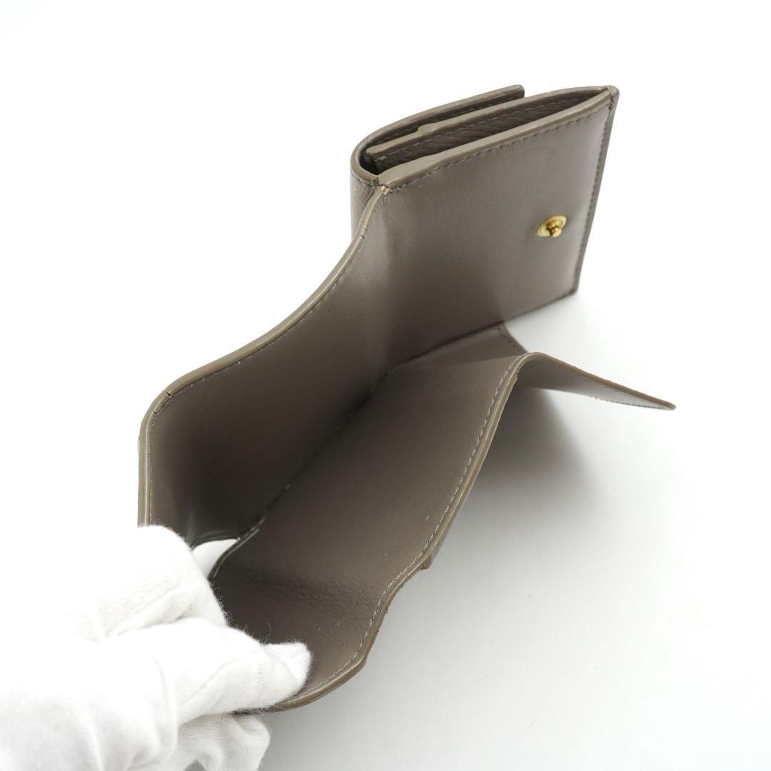 ✨極上美品✨　セリーヌ　ミニ財布　スモールトリフォールド　三つ折り　ロゴ刻印