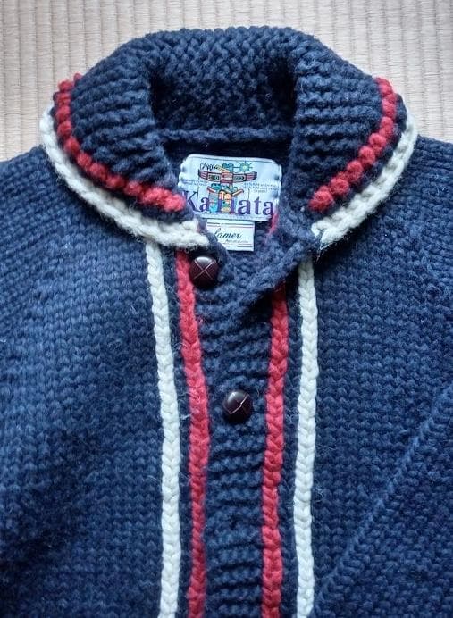 Kanata カナタ　カウチンニット　カーディガン