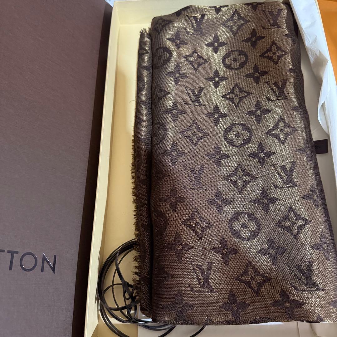 LOUIS VUITTON ブラウン モノグラム ストール