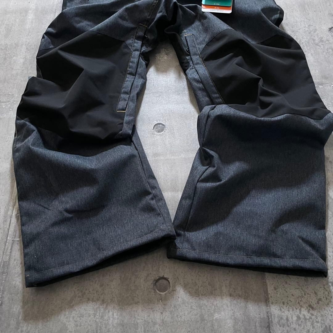 新品タグ付き スキー スノーボード ウェア パンツ オーバーオール デニム調