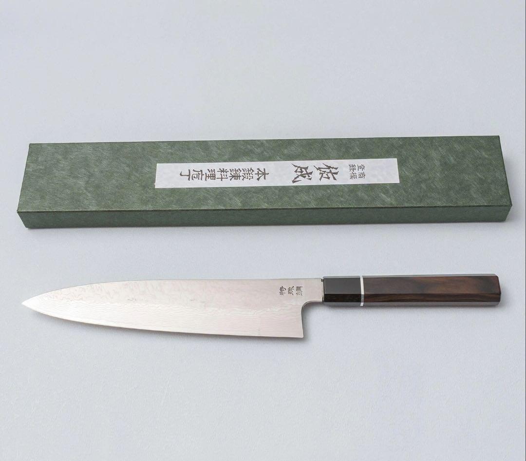 祐成　strix ダマスカス　牛刀240mm