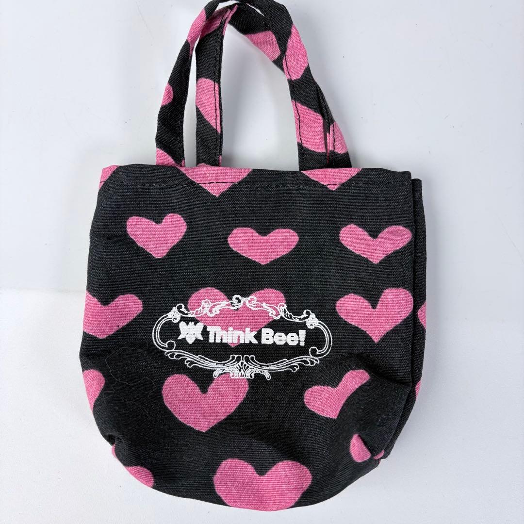 【未使用級】　Think BeeシンクビーPUNCHパンチがま口三折財布ハート