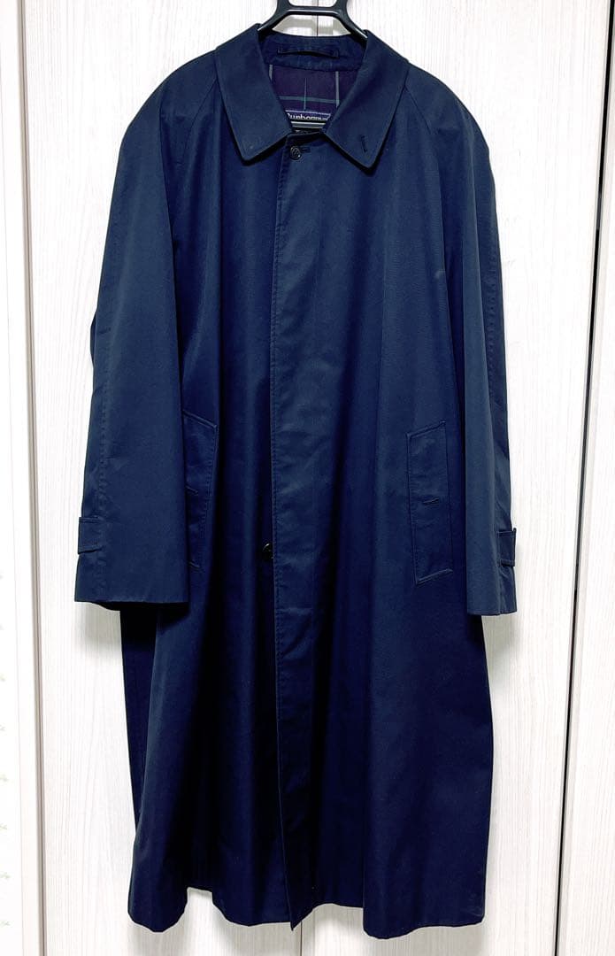 m*9様 バーバリー ネイビー ステンカラーコート