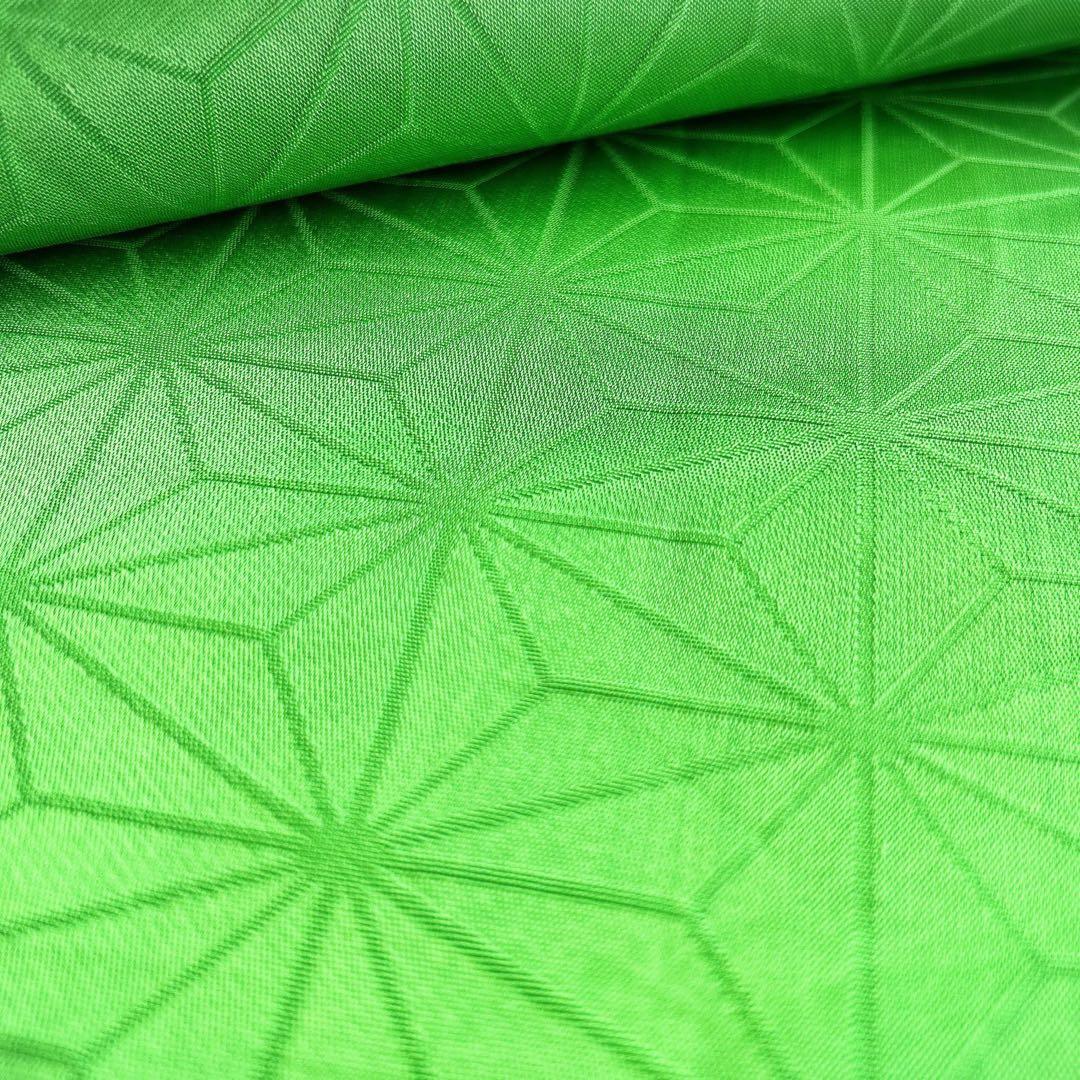 セット　七五三　7歳女の子　長着＆袋帯＆袖なし長襦袢＆小物　レモン色×黄緑　のし