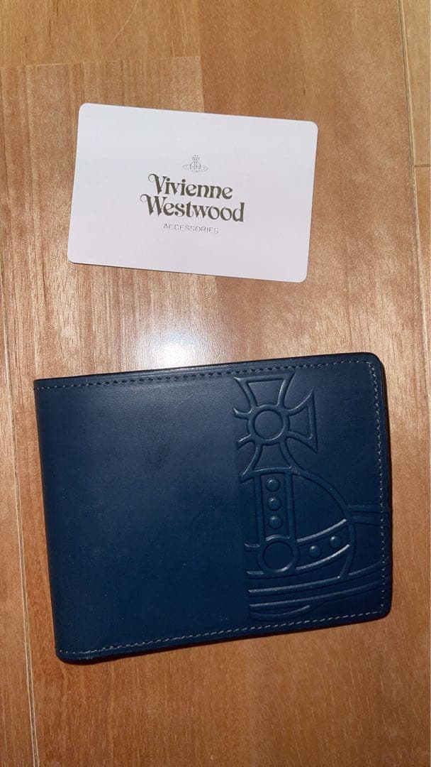 Vivienne Westwood ネイビー 二つ折り財布