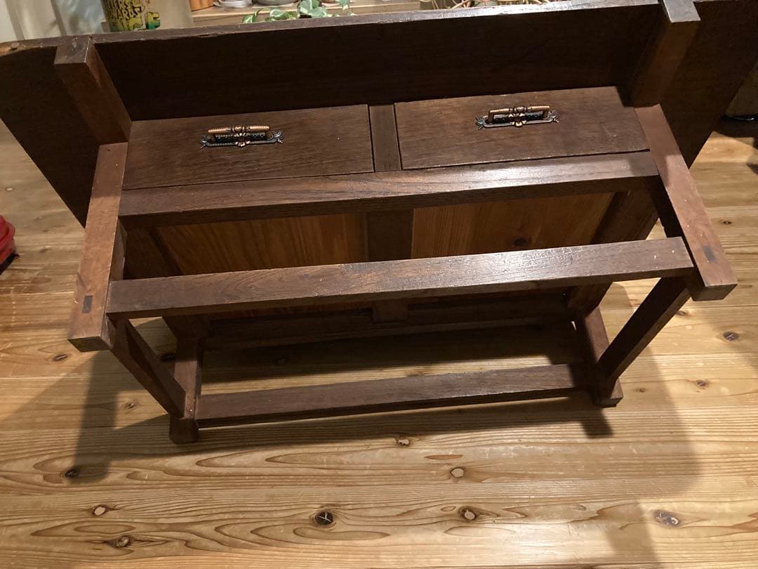 昭和レトロ　木製文机　ローテーブル　⑥