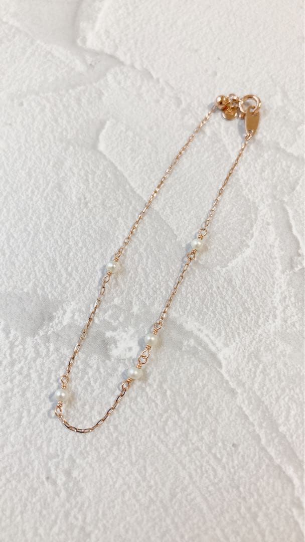 【ete】K10MPG ムード パール ステーションブレスレット